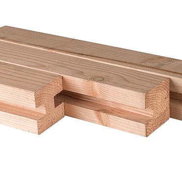 134300 Douglas Hoekpaal 110x110x300cm ( Sponning 3cm )