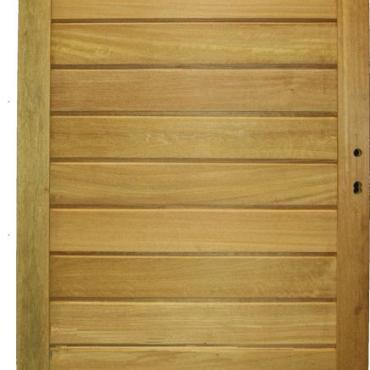 Bangkirai Massief Poort 23-R 180x100cm ( incl. insteekslot en aanslaglijst 18x37 mm )