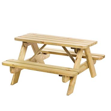 Junior picknicktafel Björn, bladmaat 90 x 38,5 cm, groen geïmpregneerd.