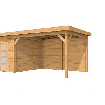 Douglas Topvision Roek, 298 x 298 en luifel 400 cm, onbehandeld.