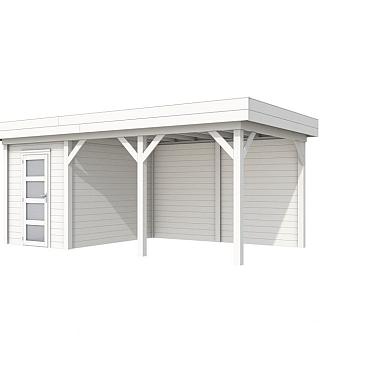 Vuren Topvision Kiekendief, 200 x 300 en luifel 400 cm, onbehandeld.