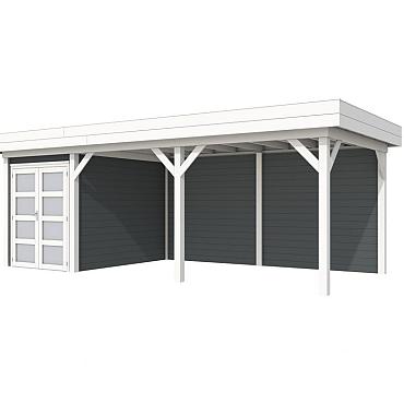 Vuren Topvision Zwaluw, 200 x 300 en luifel 500 cm, onbehandeld.
