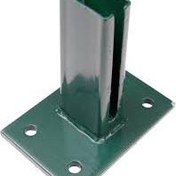 65004 Bodemplaat rechthoek groen 10x15cm