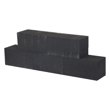 Muurblok Antraciet 45x15x15 cm