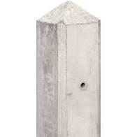 T-paal wit/grijs glad met diamantkop 10x10x280 cm