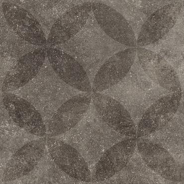 Hormigon Antracite Floret 70x70x3.2 cm