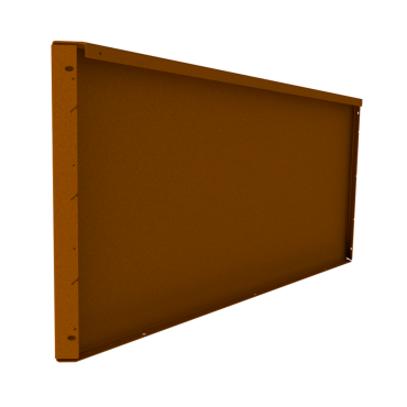 Fixed Height Line hoogte 560 mm paneel 2000 mm Weervast/ Corten