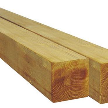 Douglas paal fijn bezaagd 12x12x300cm