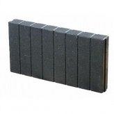 blokjesband 6x20x50 zwart (licht verkleurd)