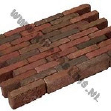 Gebakken Dikformaat getrommeld Oud Huizen 20x6.5x8.5 cm