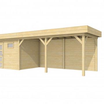 Vuren Topvision Bonte Kraai, 300 x 250 en luifel 500 cm, onbehandeld.