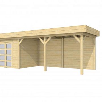 Vuren Topvision Bonte Specht, 300 x 250 en luifel 500 cm, onbehandeld.
