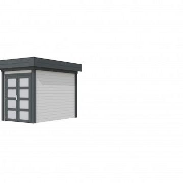 Vuren Topvision Zwaluw, 200 x 300 cm, wanden wit en basis antraciet.