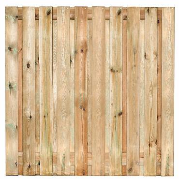 Tuinscherm Enschede Recht 21 planks (19+2/ Privacy) 180x180 cm