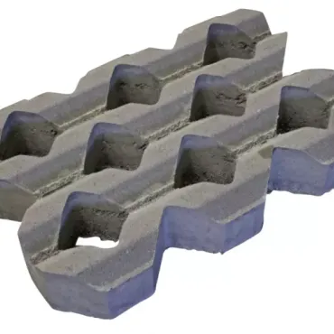 Grastegel 60x40x10 cm Grijs Profiel