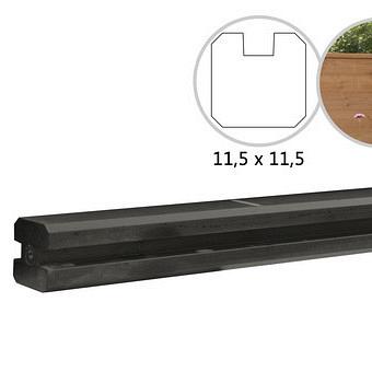 Sleuf eindpaal EXTRA DIK + LANG antraciet 11,5 x 11,5 x 316