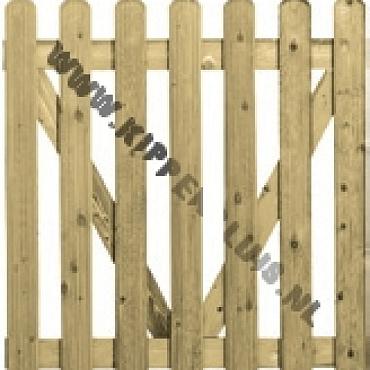 Vuren Deur Relief Rond 100x100 cm
