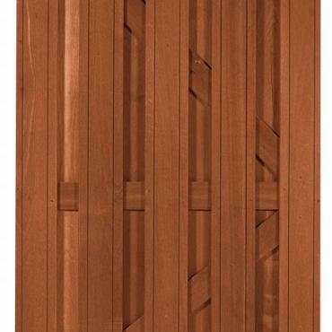 513 Hardhouten Deur Recht 14mm 180x90cm