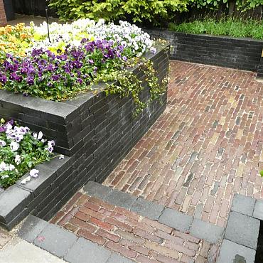 Oud gebakken 5 duimers/ waalformaat bont genuanceerd