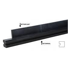 Betonpaal Rotsmotief tussenpaal antraciet 10x10x280 cm tbv 130 cm scherm