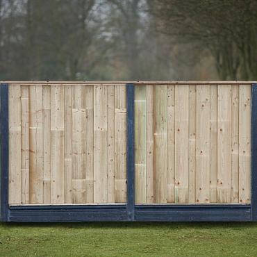 Berton©-sleufpaal Reest antraciet 11,5 x 11,5 x 280 cm eindmodel