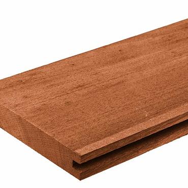 Hardhouten Damwand 3x18.5x200cm Angelim Vermelho