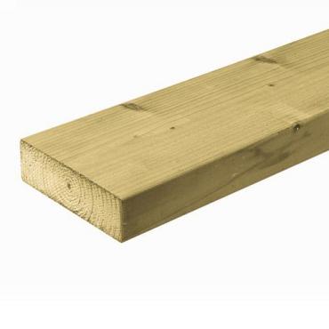 Regel 4.5x14.5x420 noord europees vuren geimpregneerd