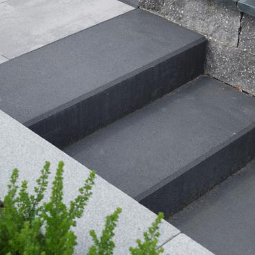 Oudhollandse Traptreden carbon 37x15 binnen hoekstuk