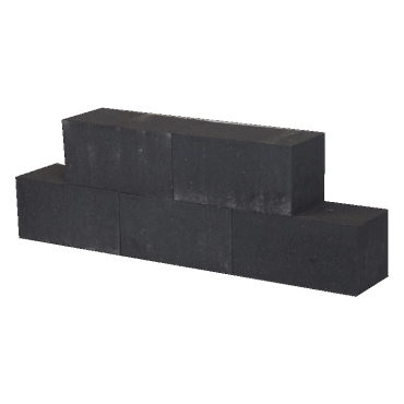 Muurblok Antraciet 45x15x15 cm