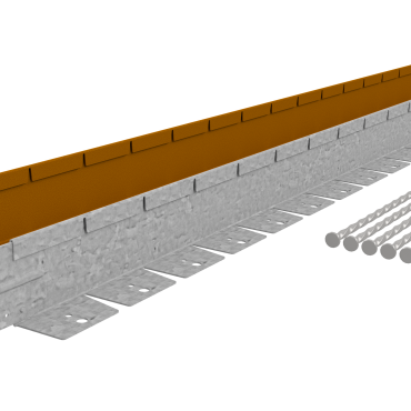 Flexline 75 mm, Lengte 220 cm Gegalvaniseerd incl. per strip 3 grondnagels en verbindingsplaat