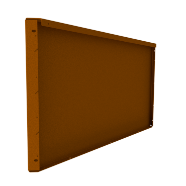 Fixed Height Line hoogte 560 mm paneel 1000 mm Weervast/ Corten