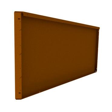 Fixed Height Line hoogte 560 mm paneel 1200 mm Weervast/ Corten