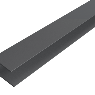 WEO35-60 Alu Cladding F-profiel Dark Grey 6,5x8,5x360 cm
