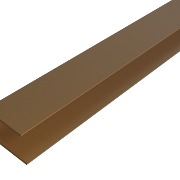 WEO Classic Alu Cladding F-profiel Teak 4,5x3,5x360 cm