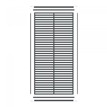 Boston Decopaneel Paxos verticaal 88x182cm dikte 2 mm RAL7016 (1009)