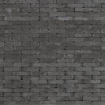 Tumbelton Extra 20X5X7.3 Cm Coal Waalformaat antraciet getrommeld
