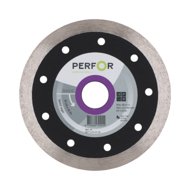Zaagblad BASIC tegel, Ø125, asgat 22,23 mm