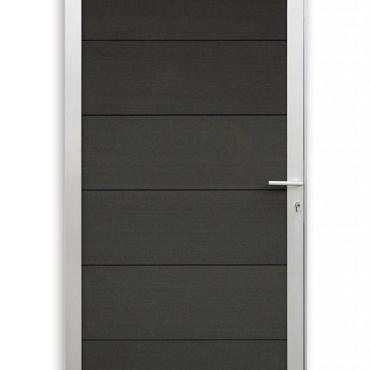 559 WPC Fortedeur Antraciet met Aluminium kader incl hang en sluitwerk 180x90cm