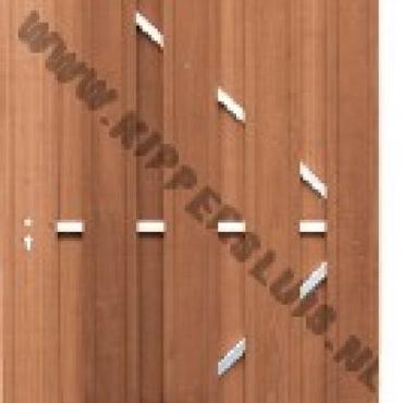 1585L Toog deur met frame links draaiend 180x100cm