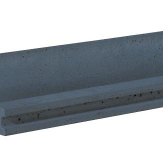 Betonpaal Rotsmotief Eindpaal antraciet 10x10x280 cm tbv scherm 130 cm