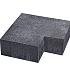 Oudhollandse Traptreden antraciet 37x15 cm buiten hoekstuk