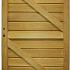 Bangkirai Massief Poort 23-R 180x100cm ( incl. insteekslot en aanslaglijst 18x37 mm )