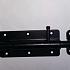 Plaatgrendel zwart gepoedercoat ( plaat 120x50x2 mm )