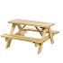Junior picknicktafel Björn, bladmaat 90 x 38,5 cm, groen geïmpregneerd.