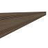 Composiet afdeklat 0,8 x 6,3 x 300 cm, bruin.