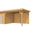 Douglas Topvision Roek, 298 x 298 en luifel 400 cm, onbehandeld.