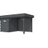 Vuren Topvision Bonte Kraai, 300 x 250 en luifel 300 cm, antraciet gespoten.
