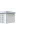 Vuren Topvision Bosuil, 300 x 300 cm, wanden wit en basis lichtgrijs.