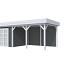 Vuren Topvision Bosuil, 300 x 300 en luifel 400 cm, onbehandeld.
