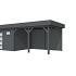 Vuren Topvision Kievit, 400 x 300 en luifel 400 cm, antraciet gespoten.